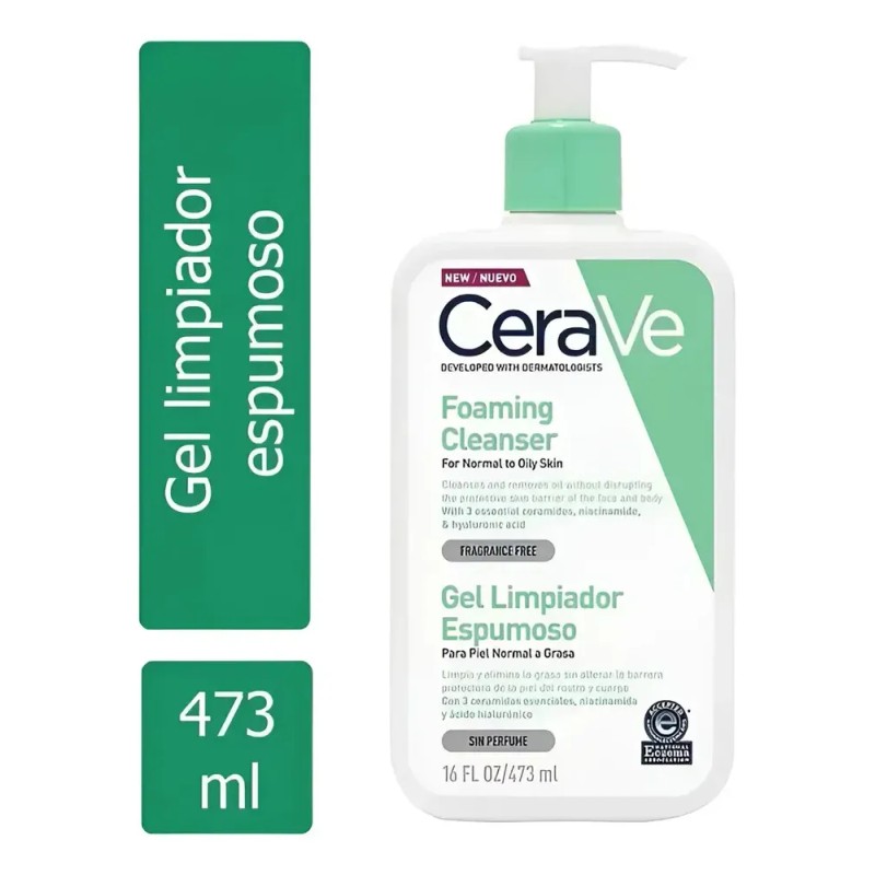 Cerave Limpiador Espumoso Piel Normal A Grasa 473ml