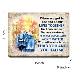 OTINGQD I Had You and You Had Me Lovers Canvas Wall Art, Romantic Canvas Painting Prints Wall Art for Newlyweds Couple Lovers Home Bedroom Living Room Wall Decor,Wedding Gift for Newlyweds