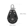 VILLCASE Sailing Pulley Blocks, Nylon Sailboat Pulley Stainless Steel Pulling