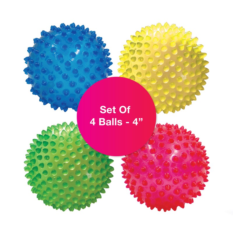 Edushape Sensory Balls for Baby - 4” Transparent Color Baby