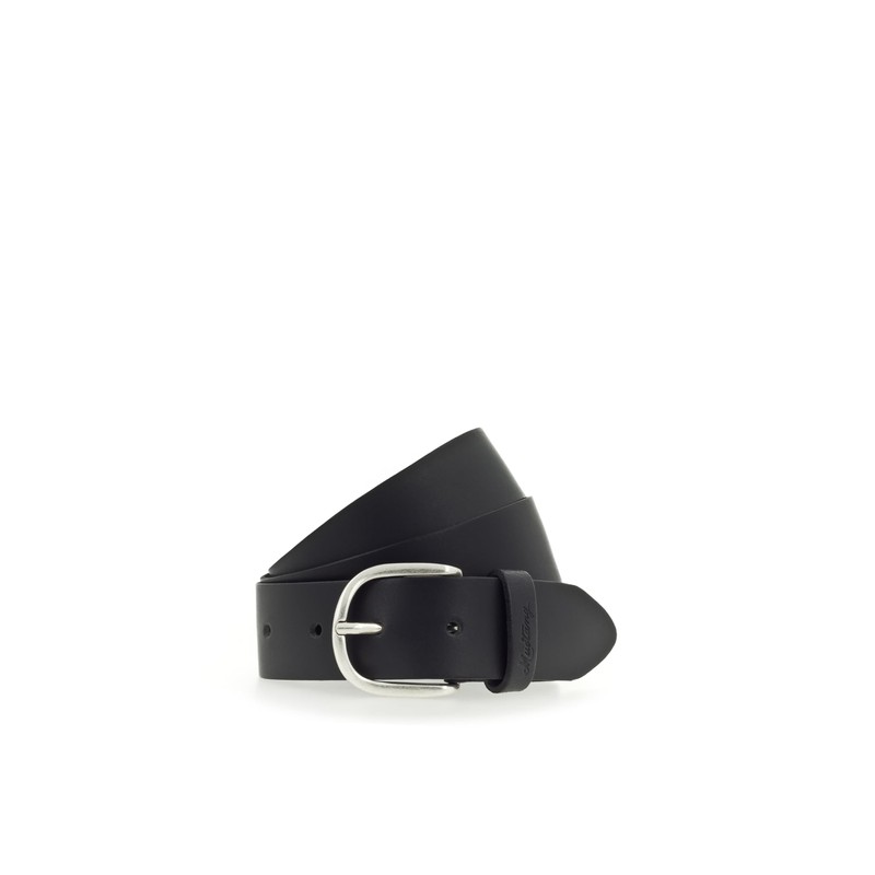 MUSTANG Women's Leather Belt, black