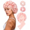 CHLINS Reversible Satin Bonnet for Sleeping Women Double Layer Hair