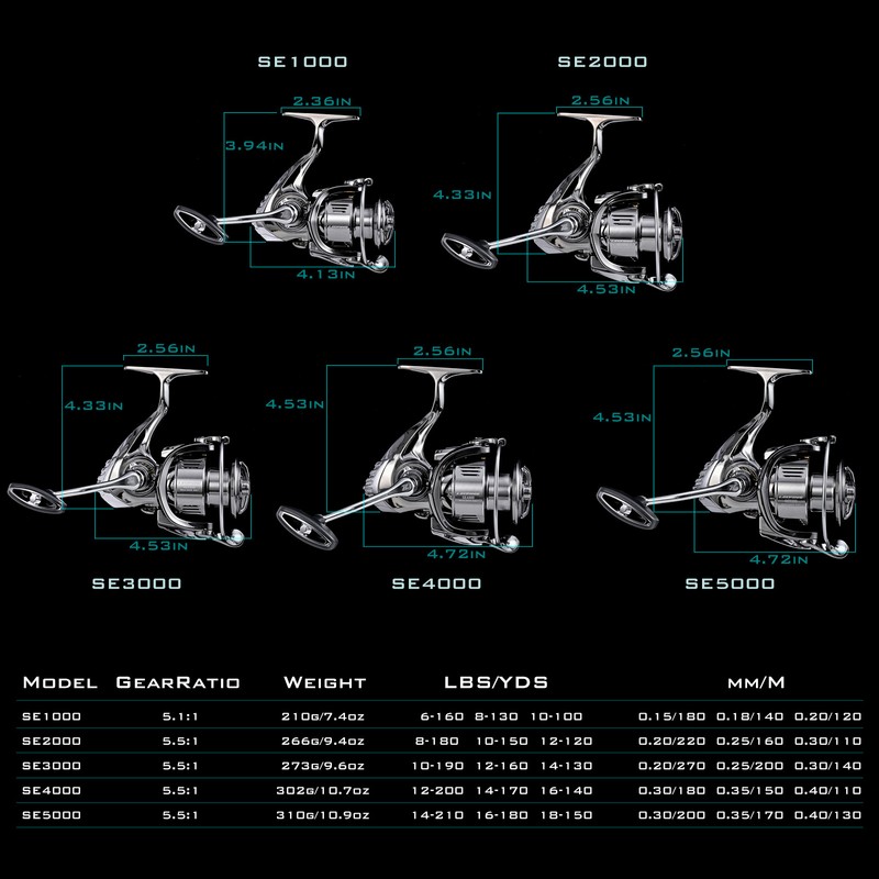 13+1 Bearing Fishing Reel Smooth Powerful Spinning Reel for Saltwater
