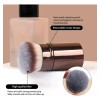 Set 7 Brochas Maquillaje Profesional Alto Nivel Color Marrón