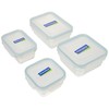 Glasslock 2 Rectangle and 2 Square Assorted Oven Safe Container