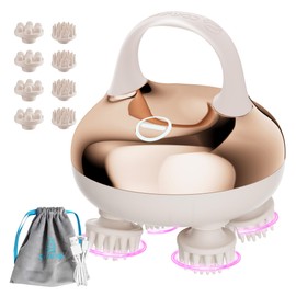 COMFIER Cordless Scalp Massager Hair Growth with 3 kneading Modes, Gifts,Waterproof Head Massage with 8 Claws for Deep Cleansing,Head Scratcher,Body Massager for Stress Relief,Cat Massage