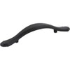 Elements 3" Center-to-Center Matte Black Gatsby Cabinet Pull