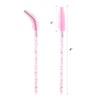 BTYMS 100 Pieces Disposable Lash Wands Eyelash Brushes with Crystal
