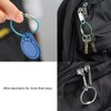 Key Rings Stainless Steel Wire Keychains Pack of 12 Color