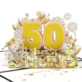 Magic Ants 3D Pop-Up Karte zur Goldenen Hochzeit, 50. Hochzeitstag Karte, für Paare, Eltern, Großeltern – einzigartige Glückwunschkarte zum 50-jährigen Jubiläum