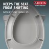 Delta Faucet Morgan Elongated Slow-Close White Toilet Seat with Non-Slip