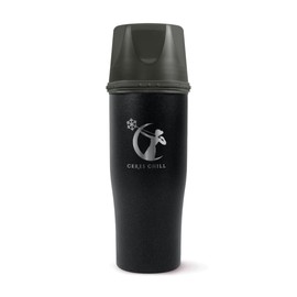 CERES CHILL CERES CHILL Mini Breastmilk Chiller Demigoddess, Reusable Breastmilk Storage Container, Keeps Milk at Safe Temperatures for Up to 16 Hours,Bottle Cooler,Connects W/Most Major Pumps (Shimmering Black)
