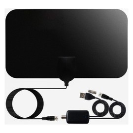 2025 Upgraded Indoor TV Antenna with 5M Cable - Freeview FTA HD/4K Ready | Extended Range for Local Channels