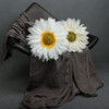 JWH Stereo Flower Handmade Throw Pillow Cover Decorative Sunflower Accent