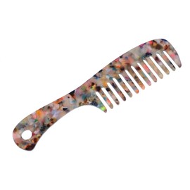 VOCOSTE Hair Comb Wide Teeth Anti-Static Thick Curly Hair Care Anti-Tangle Comb for Wet and Dry Multi-Color 1 Pcs