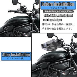 MAORANG For Eliminator Eliminator SE 400 450 500 SE E400 E450 E500 2025 Motorcycle Hand Guard, Handguard, Windproof, Windproof, ELIMINATOR Eliminator 2023-2024 Motorcycle Accessories (Smoke Gray)