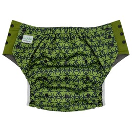Pull On Cloth Diaper 2.0: Special Needs Teens and Adults Protective Briefs for Incontinence or Bedwetting (Medium, Bio)