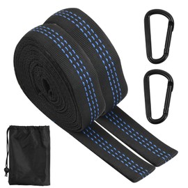 2er Schaukel Baum Befestigung Hängematten Aufhängung Hängematten-Baumgurte Set Outdoor Schaukel Befestigung Belastbar bis 400 kg für Camping Outdoor Reise Schaukel (Kein Schnallen, Universal, 1, 1)