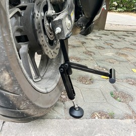 HDBUBALUS Motorcycle Jack Kickstand Wheel Support Side Stand Paddock Stable Swingarm Lift Lifter Fit Most Motorbike