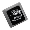 KPREPUBLIC Novelty Shine Through Keycaps ABS Etched Back lit Black