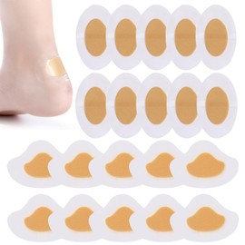 XYTAHDM 40 Stück Hydrokolloid Pflaster, Blasenpflaster, Wasserdichte Hydrokolloid-Pflaster,Vorfuß Ferse Fersenschutz, Blasen Pads für Ferse, Fuß, Zehe, FüßeK