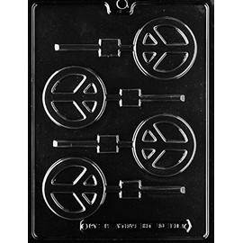 Chocolate Molds Peace Sign Lolly Mold Chocolate Candy 70's 80's Party Hippie Hippies Cookie Candy Molds Plastic