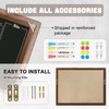 4 THOUGHT Chalkboard Calendar Corkboard Combo, 18" x 24" Bulletin