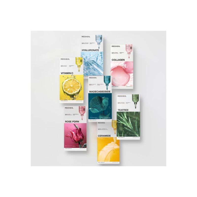 Mediheal Rosé PDRN Essential Mask Pore Refining Radiance 10 Sheets