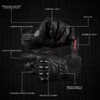 J.A.G. Leather Motorcycle Gloves for Men - Carbon Fiber Knuckle