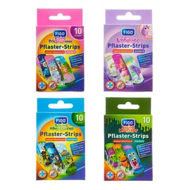 40 Colourful Children's Plasters Children's Wound Plasters Multi-Coloured