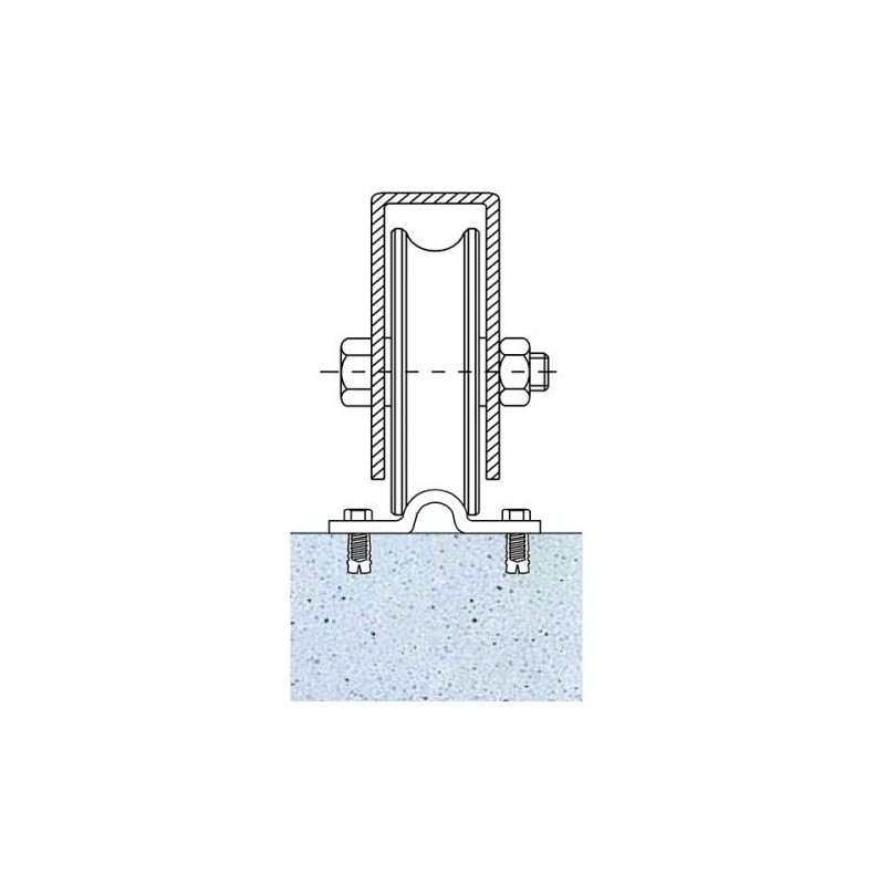DOJA Industrial | Sliding Door Wheel | 2 Pieces |