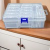 Beyoslf Small Bead Organizer Container, 14PCS Mini Clear Plastic Beads