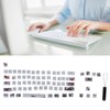 Wangjiang Plum Blossome Keycap Design Compatible with 61/64 for DIY