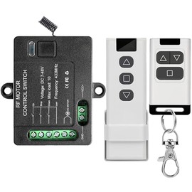 Forward Reverse Remote Control Switch,DC7V-48V 10A Switch,Linear Actuator 12V Remote Switch,328 Ft Remote Range,for Linear Actuators,Motors,Winch Electromagnetic (with Instantaneous Function)