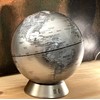 Exerz Money Box Globe/Piggy Bank, Diameter 16cm, Contemporary Metal-looking, Stainless
