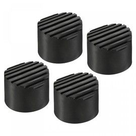 sourcing map Ladder Non-Slip Feet Mat 72mm ID Rubber Round Telescopic Ladder Accessories Pad Cover Cushion for Ladder Protection Black Pack of 4