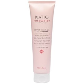Rosewater Gentle Cream-Gel Face Cleanser by Natio for Women - 3.3 oz Cleanser | Con Agua de Rosas, Fórmula Suave