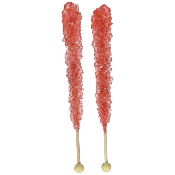 Red Rock Candy on a Stick - Pack of 24