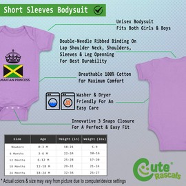 Custom Boy & Girl Baby Bodysuit Jamaican Princess Crown Funny Cotton Baby Clothes Lavender Design Only 6 Months