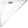 M R 747200020 Angle 45 Degrees, 20 CM rauchtransparent Scale