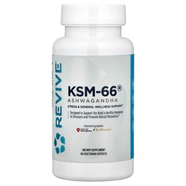 Revive Revive KSM-66 Ashwagandha 60 Vegetarian Capsules Omega-3 Supplement, Revive Revive KSM-66 Ashwagandha 60 Vegetarian, 1 / Revive 리바이브 KSM-66 아슈와간다 60 식물성 캡슐 오메가3 보충제, Revive 리바이브 KSM-66 아슈와간다 60 식물, 1