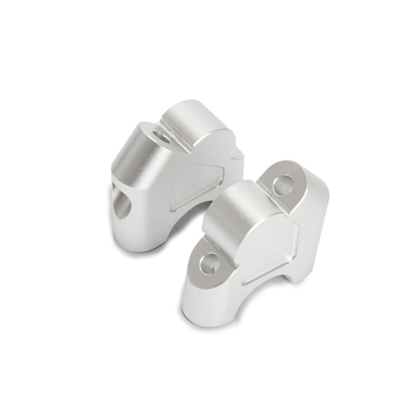 Mikinona 1 Pair 2 Anodized Motorcycle Handlebar Riser Clamp for
