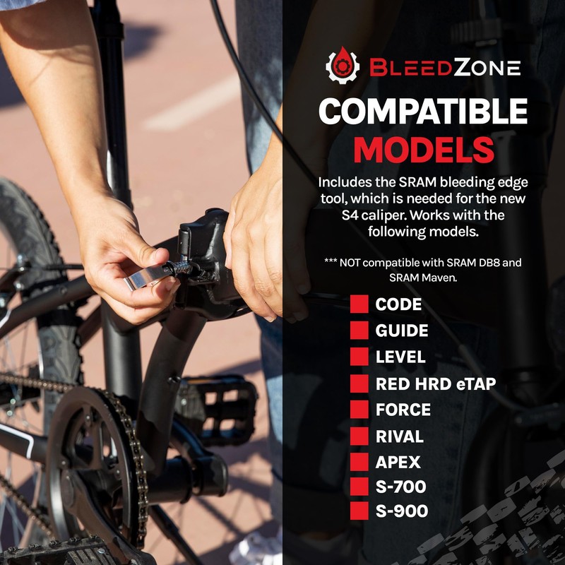 BleedZone Bleeding Edge Adapter Tool for SRAM Brake Bleed Kit,