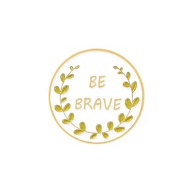 GBJUK Be Brave Mental Health Enamel Pin Badge Lapel Metal, Metal