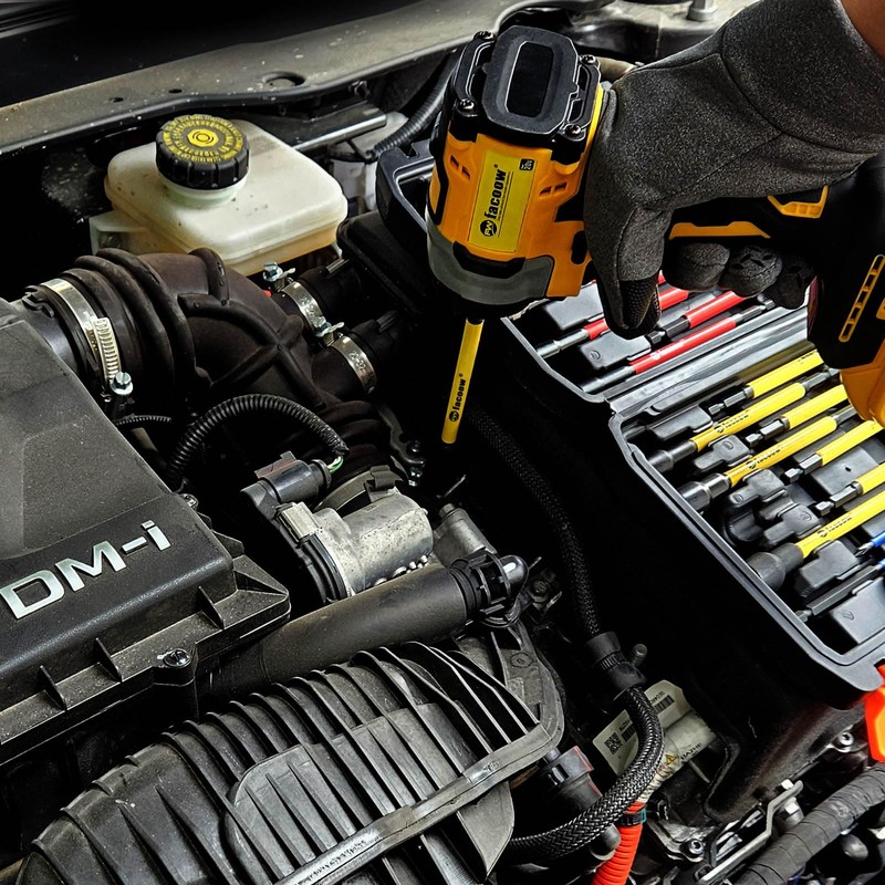 Facoow Magnetic Nut Driver Set for Impact Drill, 19 Pcs