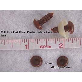 Safety Eyes for Teddy Bears and Dolls Round Button Style (9mm)