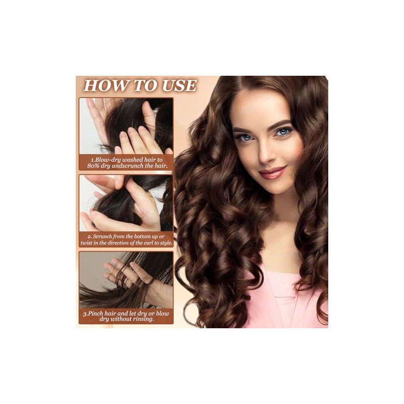 Meanju Long-Lasting Styling Moroccan Volume 300 g, Moroccan Curl Cream,