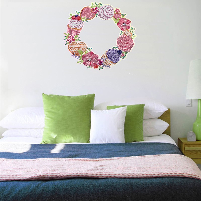 DIY Rhinestones Painting Garland Pattern Crystal Embroidery Picture Decoration KitDZ606