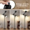 3 Light Floor Lamps for Living Room, 67" Tall Metal