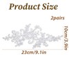 4 Pcs Lace Embroidery Patches, White Lace Applique